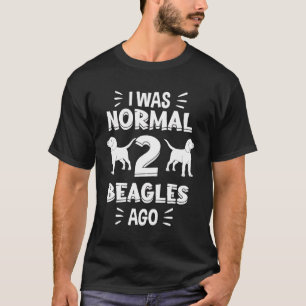 Camiseta Era Normal Hace 2 Beagles Gift Beagle