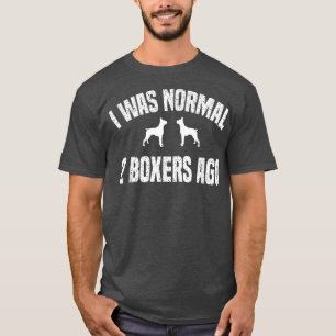 Camiseta Era Normal Hace 2 Boers Divertidos Perros 