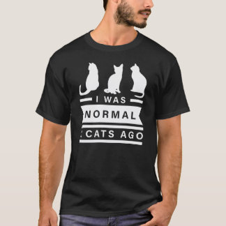 Camiseta Era Normal Hace 3 Gatos Regalo