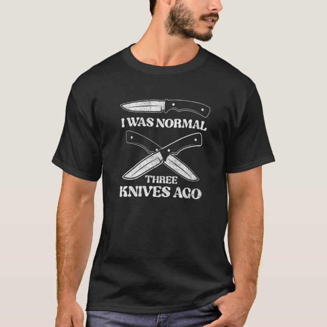 Camiseta Era Normal, Hace Tres Cuchillos De Knife Colectivo (Anverso)