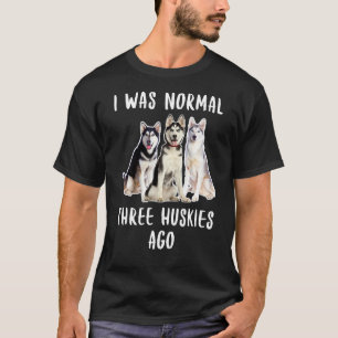 Camiseta Era Normal Hace Tres Esposos Divertidos Perros