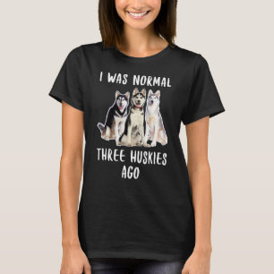 Camiseta Era Normal Hace Tres Esposos Divertidos Perros