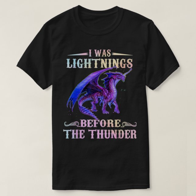 Camiseta Era Rayos Antes De Los Dragones De Trueno (Diseño del anverso)