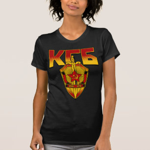 Camiseta Era rusa del soviet de la insignia de KGB