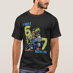 Camiseta era Seis Siete Dinosaurio 67 Meme Cumpleaños 7º Ni