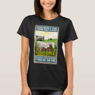Camiseta Érase una vez un hombre Raza de vaca Gelbv