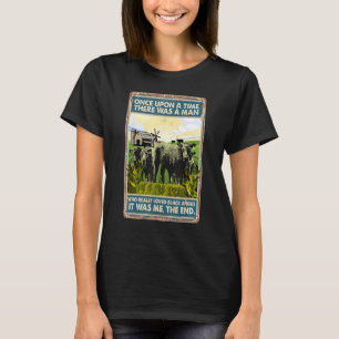 Camiseta Érase una vez un hombre raza de vaca negra
