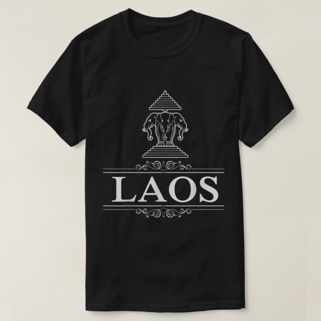 Camiseta Erawan Laos Tres Elefantes Cabeceros (Diseño del anverso)