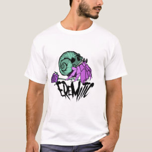 Camiseta eremítica del cangrejo y del cráneo