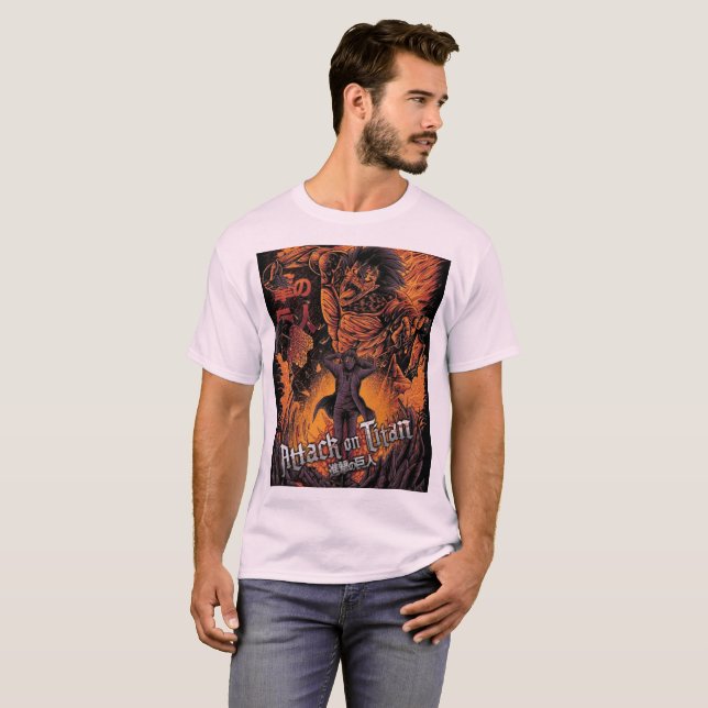 Camiseta "Eren, el Titán Fundador, libre (Anverso completo)