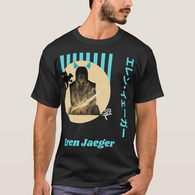 Camiseta Eren Jaeger anime  (Anverso)