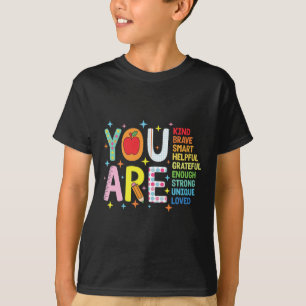 Camiseta Eres Amable Valiente Inteligente De Vuelta Al Cole