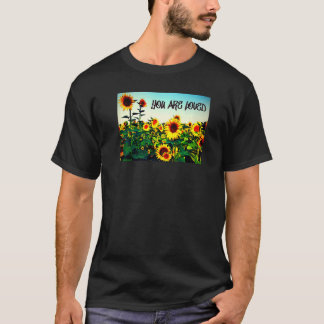 Camiseta Eres amado Girasoles