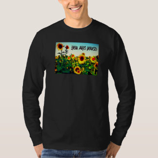Camiseta Eres amado Girasoles
