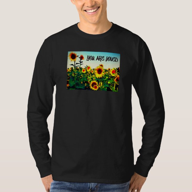 Camiseta Eres amado Girasoles (Anverso)