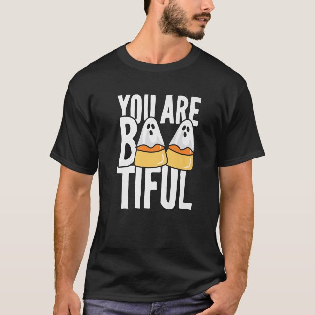 Camiseta Eres Bootiful Candy Corn Niños Adultos (Anverso)