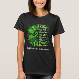 Camiseta Eres Digno Amado Necesitado Suficiente Salud Menta