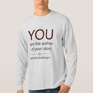 Camiseta Eres el autor de tu historia (camiseta negra)