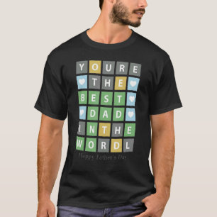 Camiseta Eres el mejor papá del mundo feliz día del padre