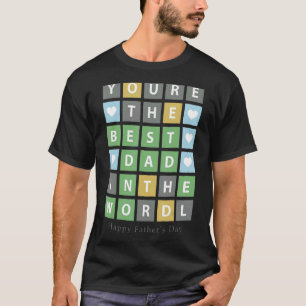 Camiseta Eres el mejor papá del mundo feliz día del padre