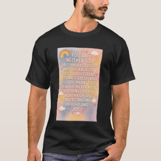 Camiseta Eres Exactamente Quien Estás Destinado a Ser Manga