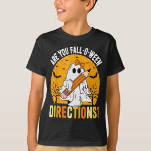 Camiseta ¿Eres Fall-o-ween Dirección Divertido Sarcástico C