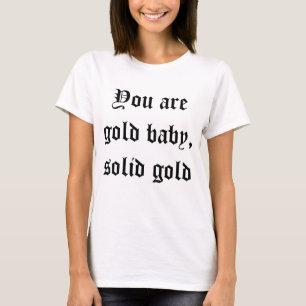 Camiseta Eres Gold Baby, Solid Gold