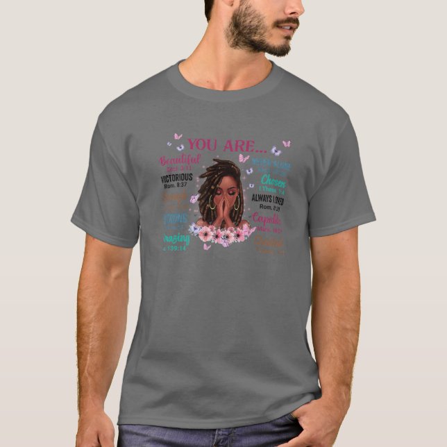 Camiseta Eres Hermoso Victoriano Suficientemente Fuerte Flo (Anverso)