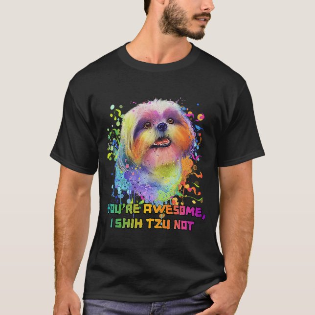 Camiseta Eres Increíble Si Shih Tzu No Es Un Pun Animal De  (Anverso)