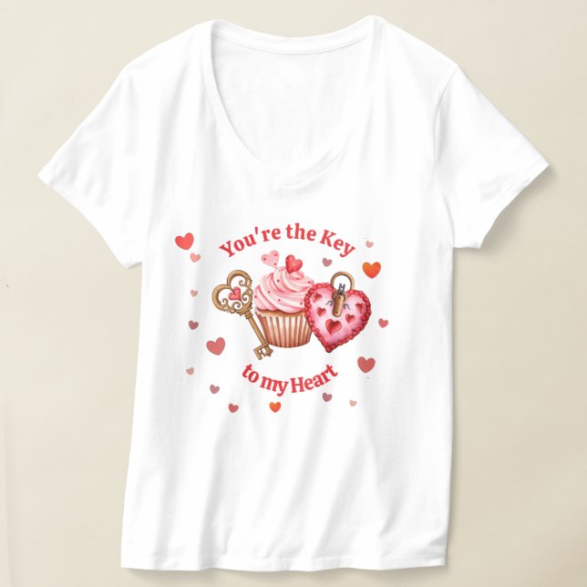 Camiseta Eres la clave para mi corazón de San Valentín (Distribución )