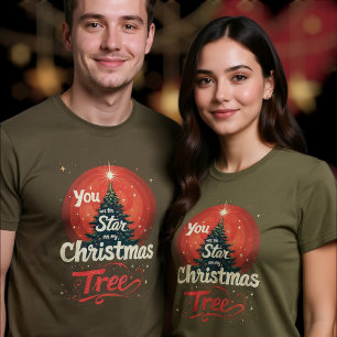 Camiseta Eres la Estrella en Mi Árbol de Navidad
