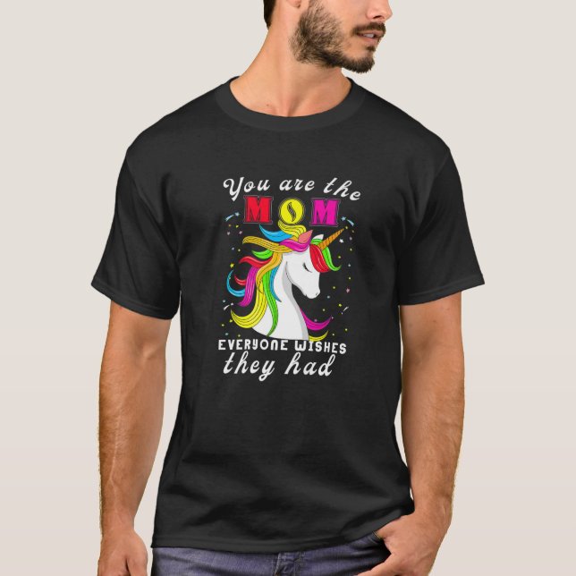 Camiseta Eres La Mamá Mamacorn Unicorn Costume Mom Mothe (Anverso)