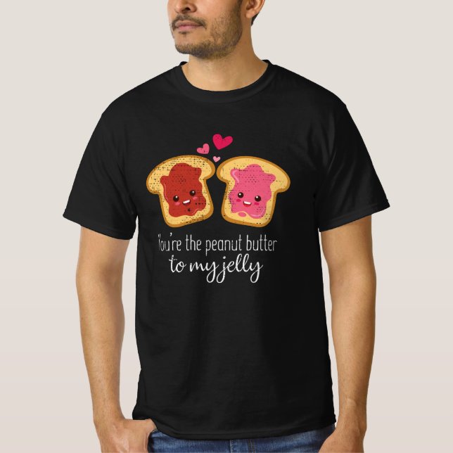 Camiseta Eres La Mantequilla De Maní Para Mi Jelly Cute Kaw (Anverso)