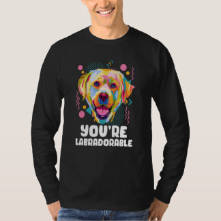 Camiseta Eres labradorable Labrador Retriever Lab Humor