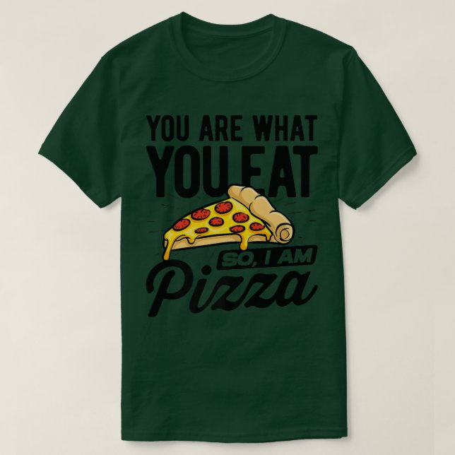 Camiseta Eres lo que comes, así que soy amante de la comida (Diseño del anverso)
