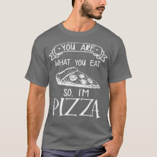 Camiseta Eres lo que comes, así que soy amante de la comida