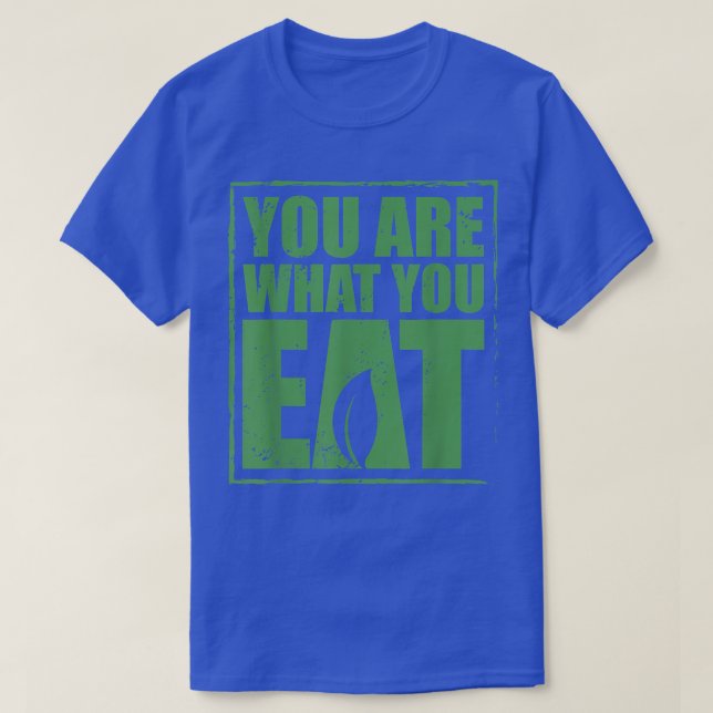 Camiseta Eres Lo Que Comes Dieta Vegetable Vegetal (Diseño del anverso)