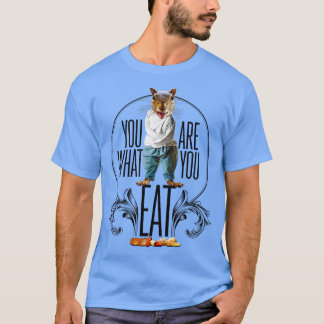 Camiseta Eres Lo Que Comes Graciosas Nueces De Ardilla