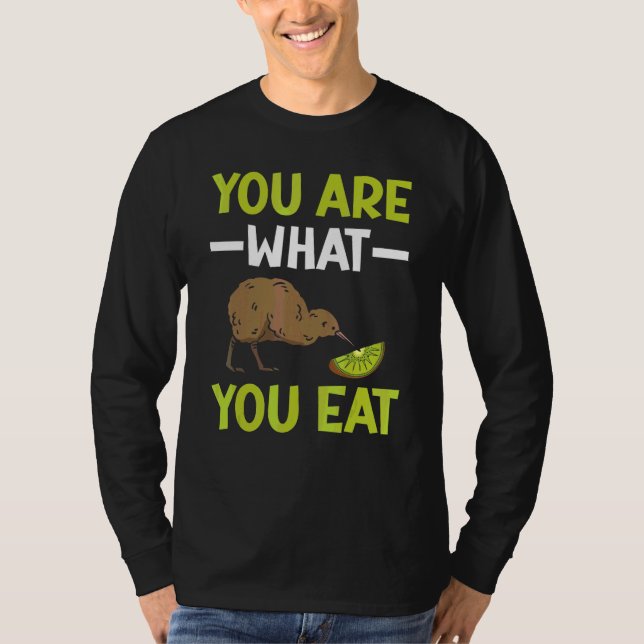 Camiseta Eres lo que comes Nueva Zelanda Kiwi Ave Observaci (Anverso)