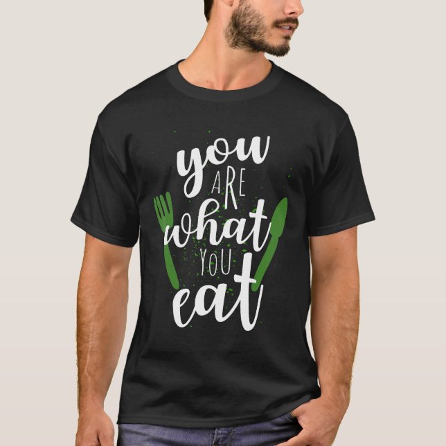 Camiseta Eres Lo Que Comes Por Vegans Vegeta Pescetaria (Anverso)
