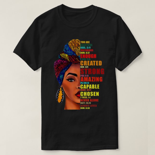 Camiseta Eres lo suficientemente bello victorioso como para (Diseño del anverso)