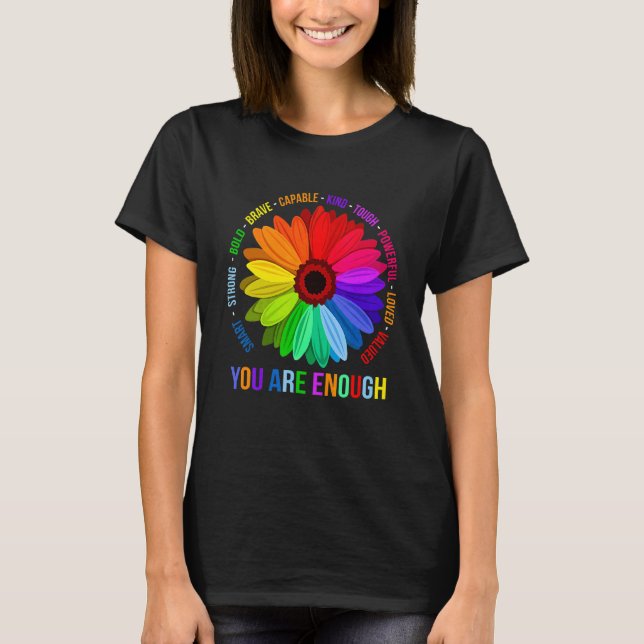 Camiseta Eres Lo Suficientemente Inteligente Fuerte Negrita (Anverso)