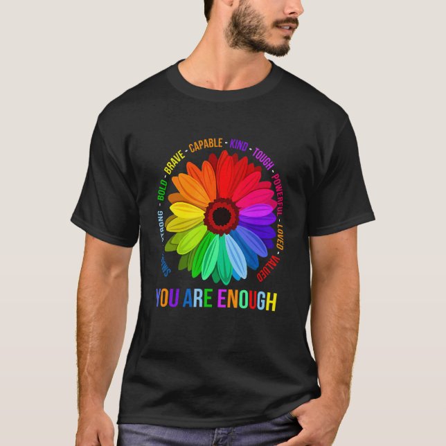 Camiseta Eres Lo Suficientemente Inteligente Fuerte Negrita (Anverso)