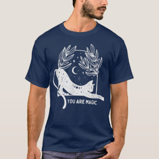 Camiseta Eres Mágico, Estética De Gato Brujo 
