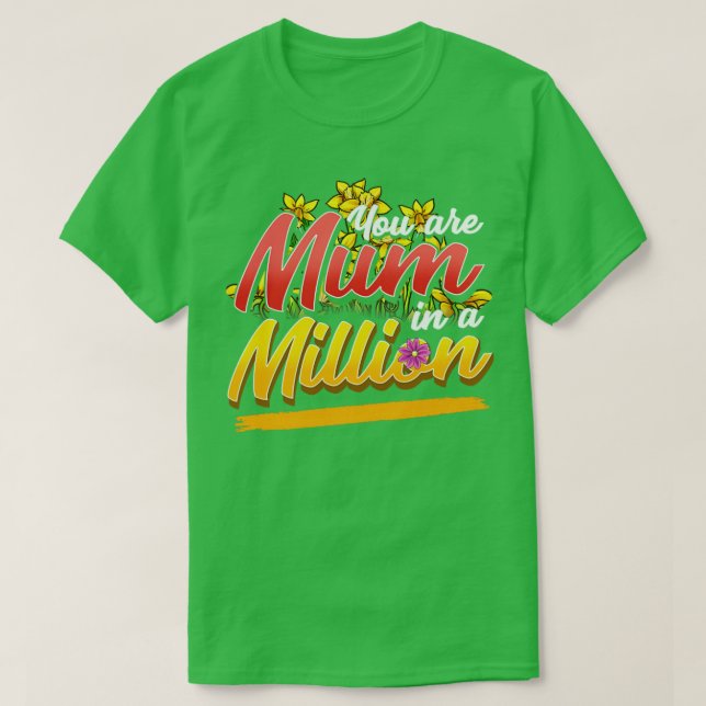 Camiseta Eres Mamá en un millón (Diseño del anverso)