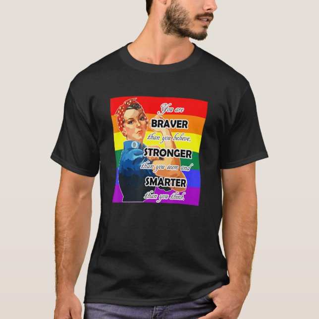 Camiseta Eres Más Fuerte Más Inteligente De Lo Que Crees Qu (Anverso)