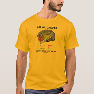 Camiseta ¿Eres Mayor Que La Suma De Tus Partes? Cerebro