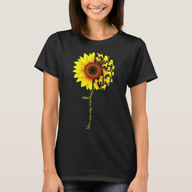 Camiseta Eres Mi Beagle Sunshine Half Sunflower (Anverso)
