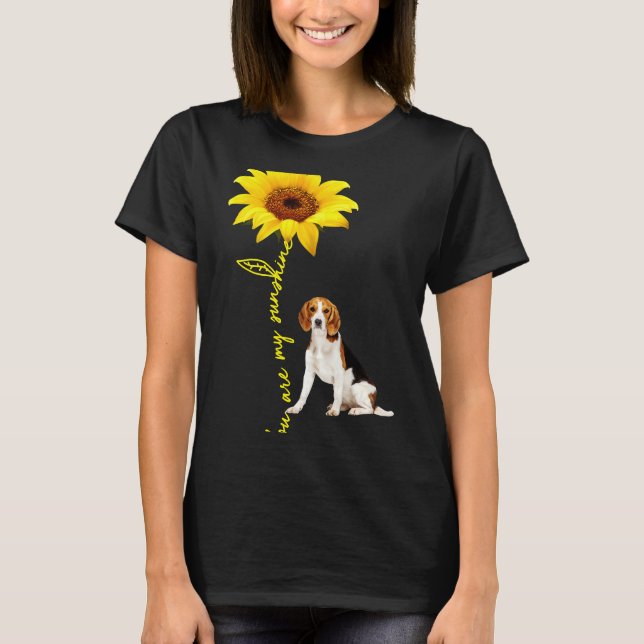 Camiseta Eres Mi Beagle Sunshine Sunflower (Anverso)