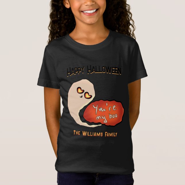 Camiseta Eres mi Boo | Familia Cute Halloween (Anverso)